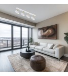 Spotlight ceiling lamps - Argon LAGOS plafond 4 fl. 4x5W (max) white structure brass elements 1689 - product 2