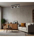 Spotlight ceiling lamps - Argon LAGOS plafond 3 fl. 3x5W (max) black structure brass elements 1476 - product 2