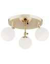 Argon LATINA plafond 3 fl. 3x7W (max) brass IP44 opal matt 1435