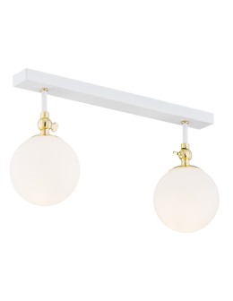 Argon LATINA kinkiet 2 pł. 2x7W (max) biały mat IP44 mosiądz 845