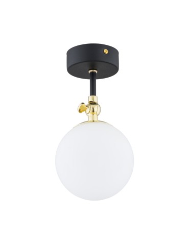 Argon LATINA wall lamp 1 pł. 1x7W (max) matte black IP44 brass 4003