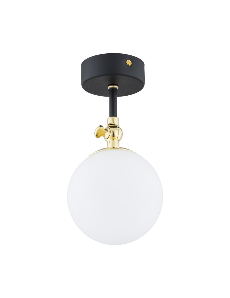 Bathroom ceiling lamps - Argon LATINA wall lamp 1 pł. 1x7W (max) matte black IP44 brass 4003 - product kolory-swiatla.pl 1