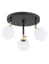 Argon LATINA plafond 3 fl. 3x7W (max) mat black IP44 brass 1436