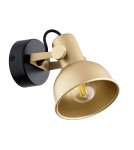 Gold wall lamps - Argon LENORA wall lamp / plafond 1 pł. 1x7W (max) gold black 8248 - product 2