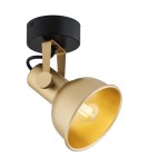 Gold wall lamps - Argon LENORA wall lamp / plafond 1 pł. 1x7W (max) gold black 8248 - product 3