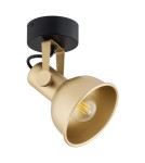 Gold wall lamps - Argon LENORA wall lamp / plafond 1 pł. 1x7W (max) gold black 8248 - product 4