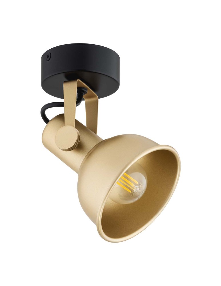 Gold wall lamps - Argon LENORA wall lamp / plafond 1 pł. 1x7W (max) gold black 8248 - product kolory-swiatla.pl 4