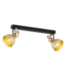 Spotlight ceiling lamps - Argon LENORA 2 fl. plafond 2x7W (max) gold black 7144 - product 1