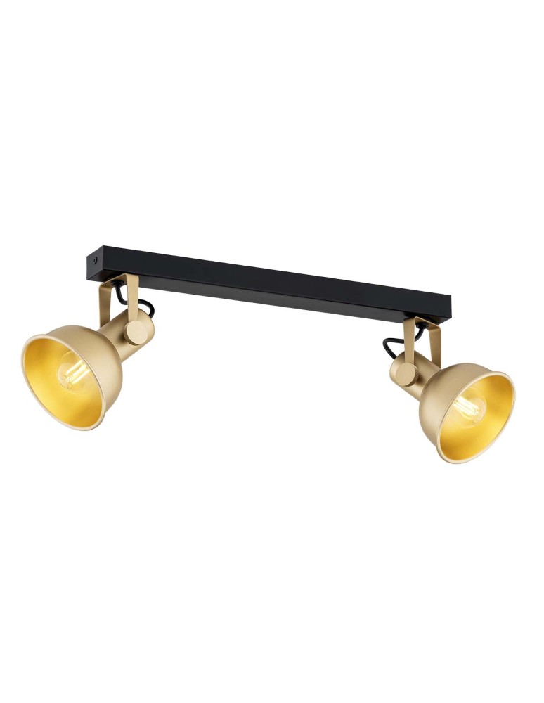 Spotlight ceiling lamps - Argon LENORA 2 fl. plafond 2x7W (max) gold black 7144 - product kolory-swiatla.pl 1