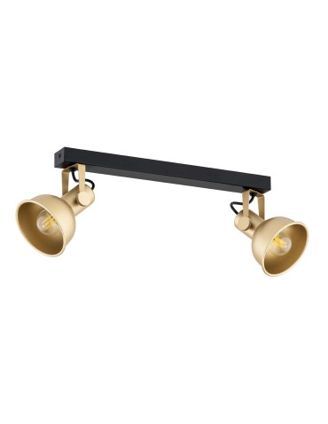 Argon LENORA plafon 2 pł. 2x7W (max) złoty czarny 7144 - produkt 2