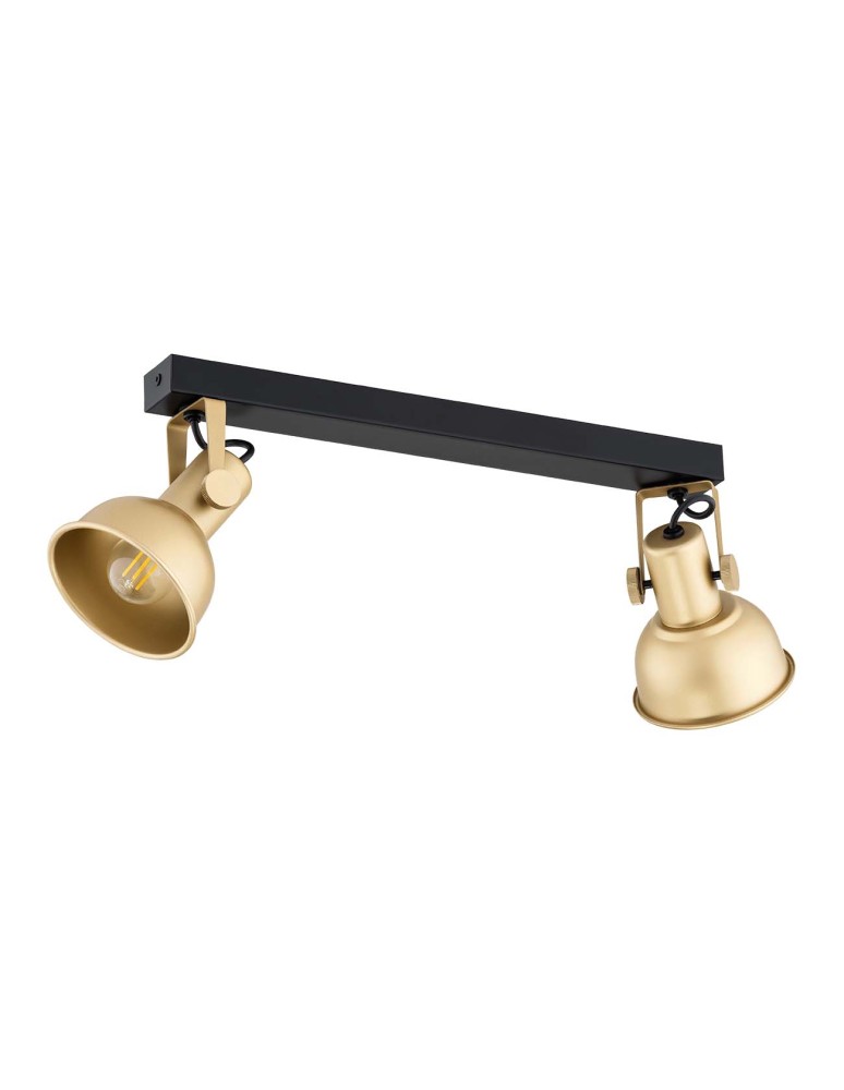 Spotlight ceiling lamps - Argon LENORA 2 fl. plafond 2x7W (max) gold black 7144 - product kolory-swiatla.pl 4