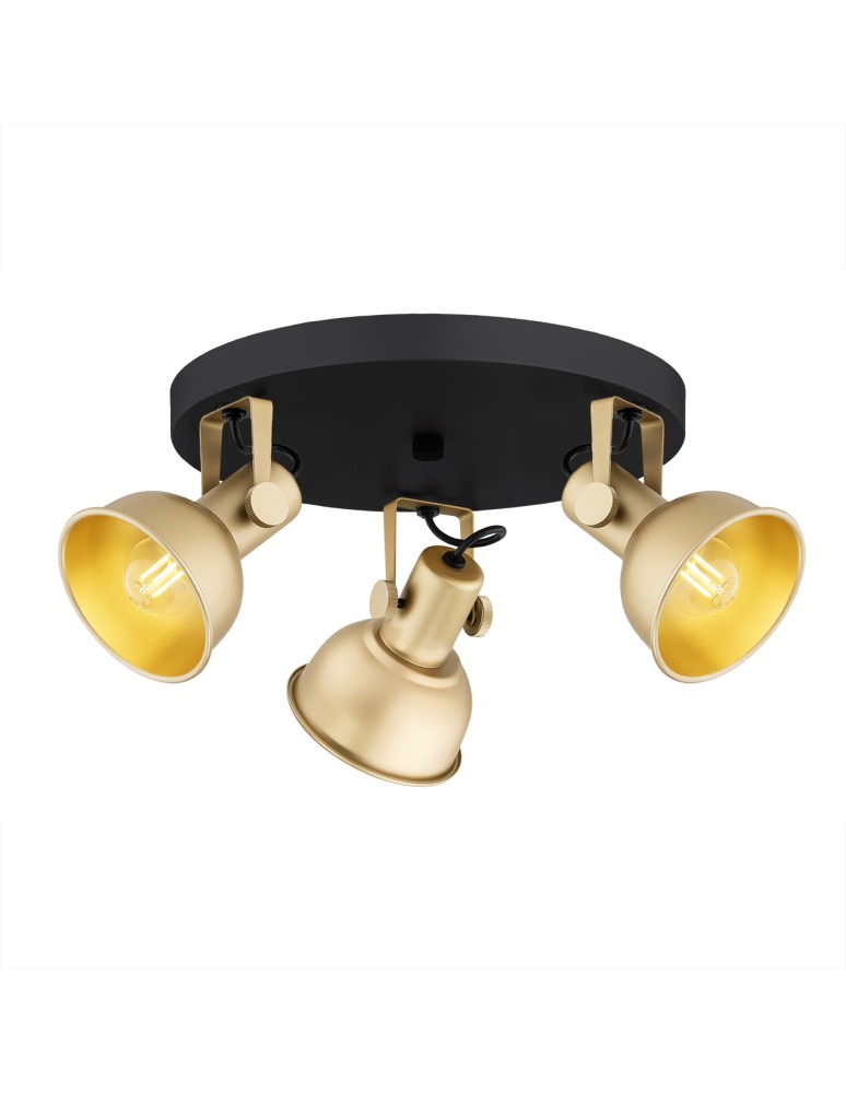 Spotlight ceiling lamps - Argon LENORA plafond 3 fl. 3x7W (max) gold black 6243 - product kolory-swiatla.pl 1