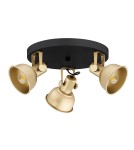 Spotlight ceiling lamps - Argon LENORA plafond 3 fl. 3x7W (max) gold black 6243 - product 2
