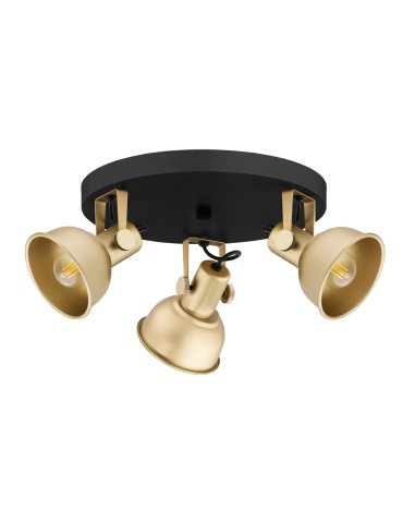 Argon LENORA plafond 3 fl. 3x7W (max) gold black 6243 - product 2