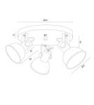 Spotlight ceiling lamps - Argon LENORA plafond 3 fl. 3x7W (max) gold black 6243 - product 4