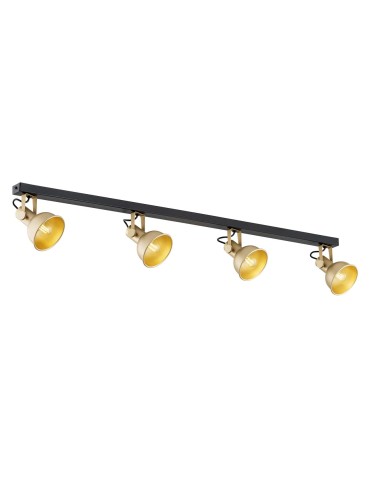 Argon LENORA plafond 4 fl. 4x7W (max) gold black 1801