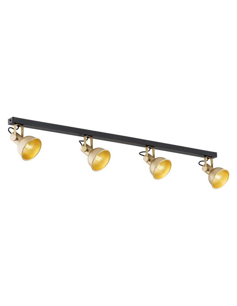 Spotlight ceiling lamps - Argon LENORA plafond 4 fl. 4x7W (max) gold black 1801 - product kolory-swiatla.pl 1