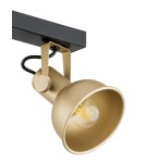 Spotlight ceiling lamps - Argon LENORA plafond 4 fl. 4x7W (max) gold black 1801 - product 4