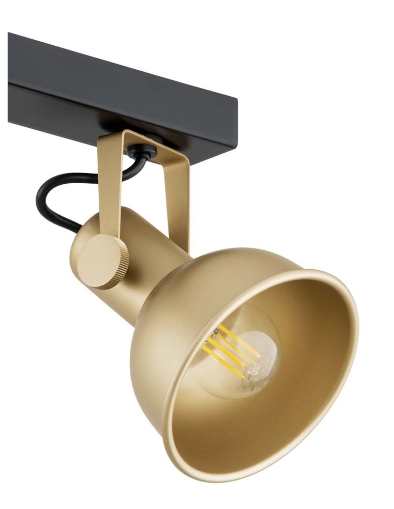 Spotlight ceiling lamps - Argon LENORA plafond 4 fl. 4x7W (max) gold black 1801 - product kolory-swiatla.pl 4