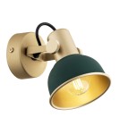 Green wall lamps - Argon LENORA wall lamp / plafond 1 pł. 1x7W (max) green gold 8247 - product 1