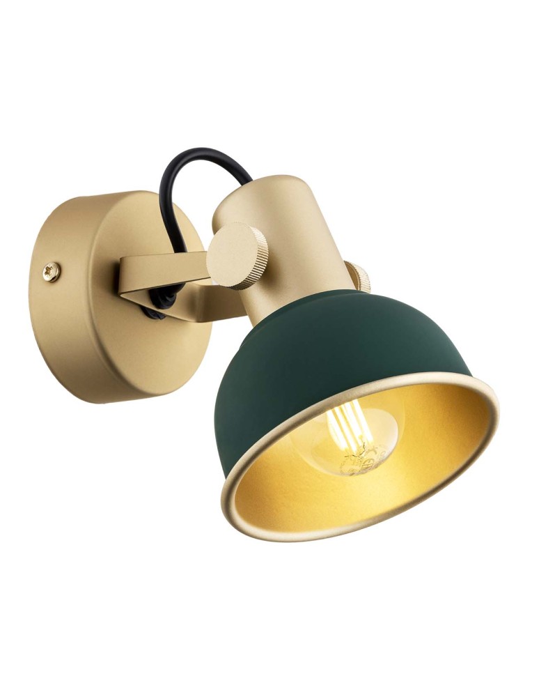 Green wall lamps - Argon LENORA wall lamp / plafond 1 pł. 1x7W (max) green gold 8247 - product kolory-swiatla.pl 1