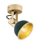 Green wall lamps - Argon LENORA wall lamp / plafond 1 pł. 1x7W (max) green gold 8247 - product 3