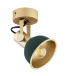 Green wall lamps - Argon LENORA wall lamp / plafond 1 pł. 1x7W (max) green gold 8247 - product 4