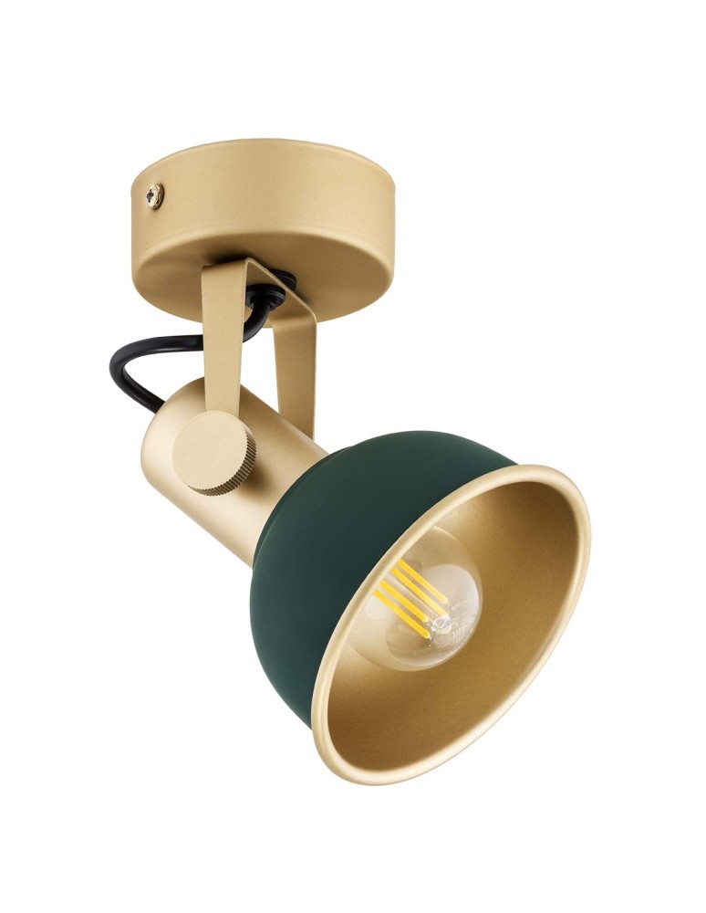 Green wall lamps - Argon LENORA wall lamp / plafond 1 pł. 1x7W (max) green gold 8247 - product kolory-swiatla.pl 4