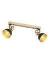 Argon LENORA 2 fl. plafond 2x7W (max) green gold 7143