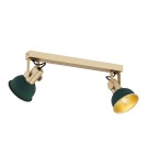 Spotlight ceiling lamps - Argon LENORA 2 fl. plafond 2x7W (max) green gold 7143 - product 3
