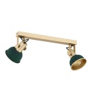 Spotlight ceiling lamps - Argon LENORA 2 fl. plafond 2x7W (max) green gold 7143 - product 4
