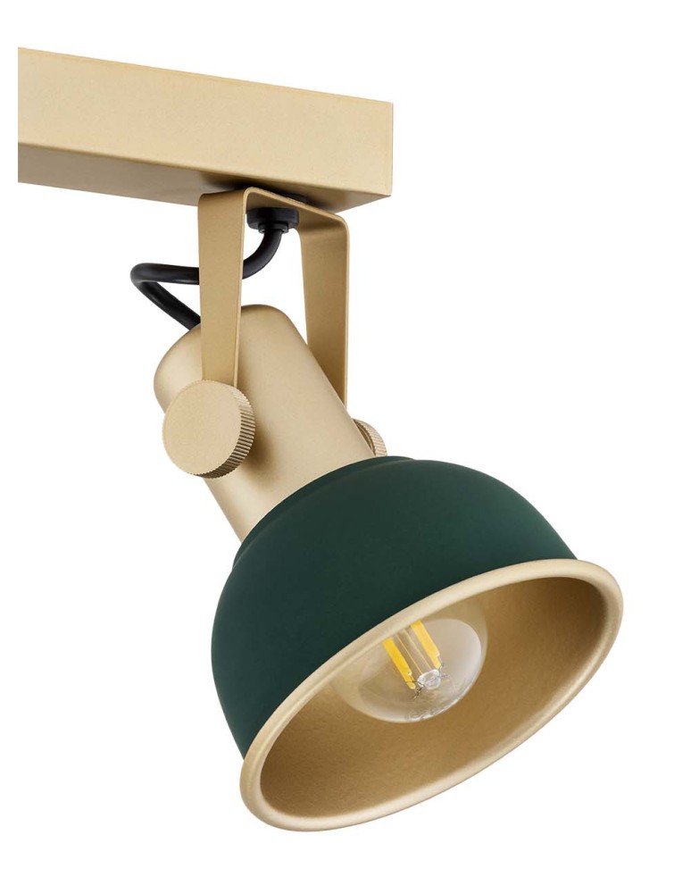 Spotlight ceiling lamps - Argon LENORA 2 fl. plafond 2x7W (max) green gold 7143 - product kolory-swiatla.pl 5