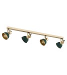 Spotlight ceiling lamps - Argon LENORA plafond 4 fl. 4x7W (max) green gold 1800 - product 2