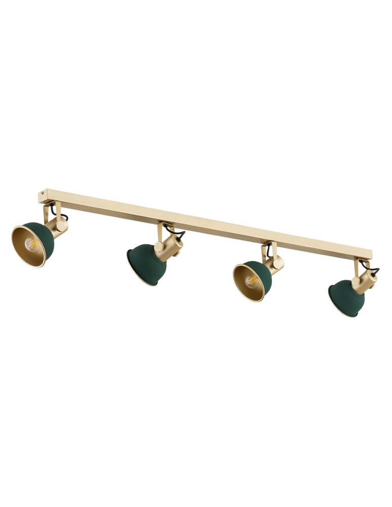 Spotlight ceiling lamps - Argon LENORA plafond 4 fl. 4x7W (max) green gold 1800 - product kolory-swiatla.pl 2