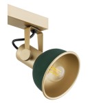 Spotlight ceiling lamps - Argon LENORA plafond 4 fl. 4x7W (max) green gold 1800 - product 4