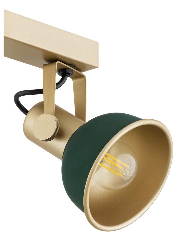 Spotlight ceiling lamps - Argon LENORA plafond 4 fl. 4x7W (max) green gold 1800 - product kolory-swiatla.pl 4