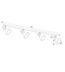 Spotlight ceiling lamps - Argon LENORA plafond 4 fl. 4x7W (max) green gold 1800 - product 6