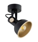 Loft wall lamps - industrial - Argon LENORA wall lamp / plafond 1 pł. 1x7W (max) black gold 8246 - product 4