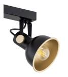 Spotlight ceiling lamps - Argon LENORA 2 fl. plafond 2x7W (max) black gold 7142 - product 3