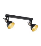 Spotlight ceiling lamps - Argon LENORA 2 fl. plafond 2x7W (max) black gold 7142 - product 5