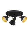 Argon LENORA plafond 3 fl. 3x7W (max) black gold 6241