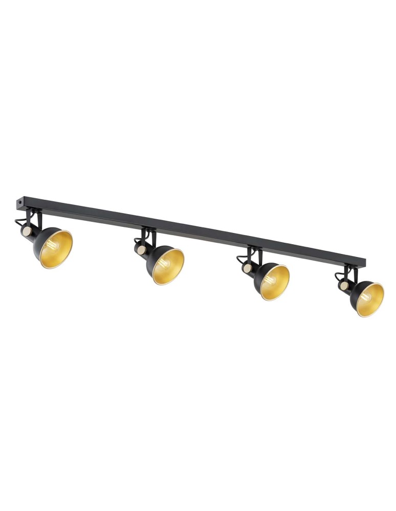 Spotlight ceiling lamps - Argon LENORA plafond 4 fl. 4x7W (max) black gold 1799 - product kolory-swiatla.pl 1