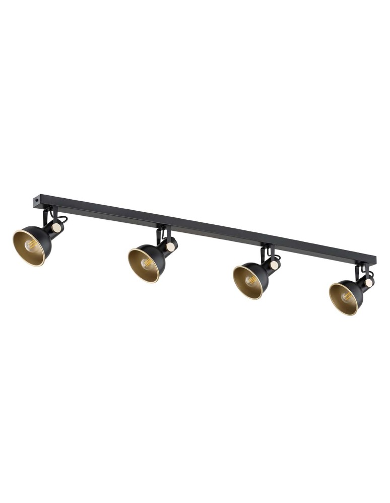 Spotlight ceiling lamps - Argon LENORA plafond 4 fl. 4x7W (max) black gold 1799 - product kolory-swiatla.pl 3