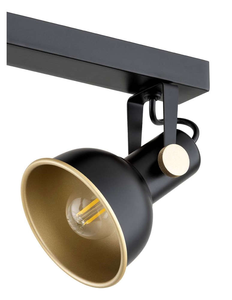 Spotlight ceiling lamps - Argon LENORA plafond 4 fl. 4x7W (max) black gold 1799 - product kolory-swiatla.pl 4