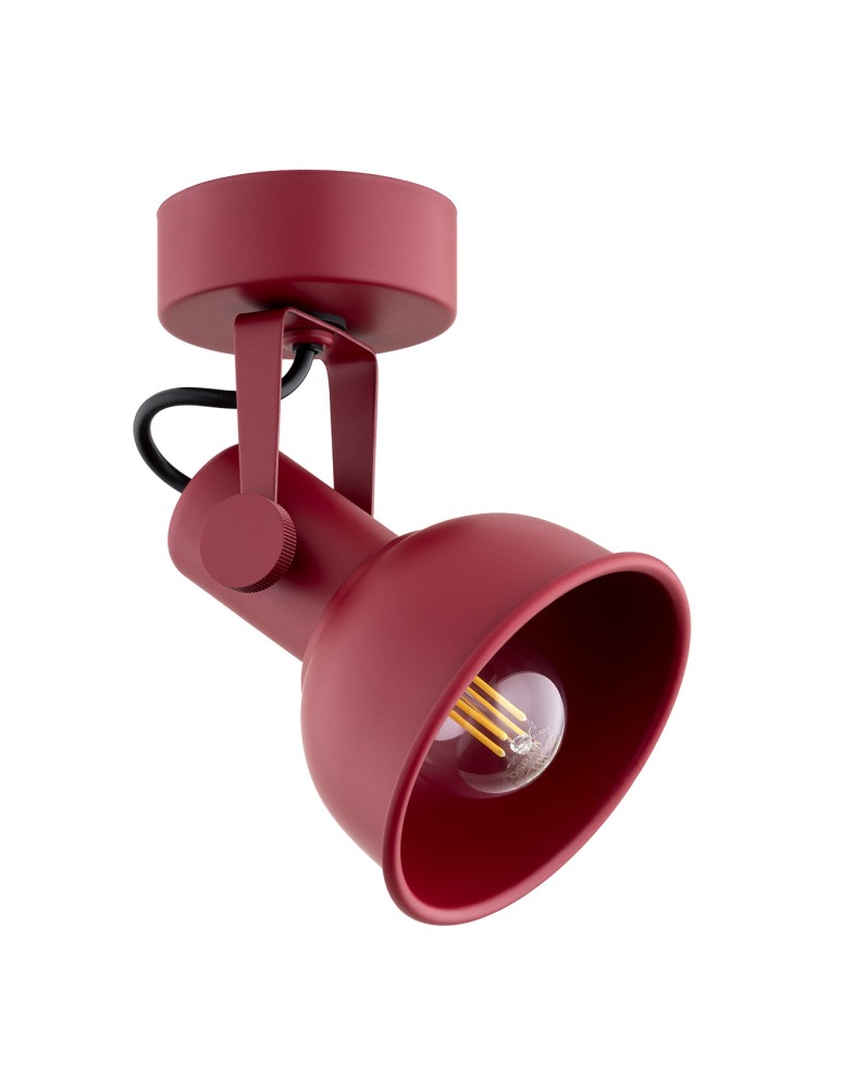 Red wall lamps - Argon LENORA wall lamp / plafond 1 pł. 1x7W (max) red 8298 - product kolory-swiatla.pl 2
