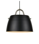 Pendant lamps - Markslojd SPIN Pendant 1L Black/Steel 107728 - product 1