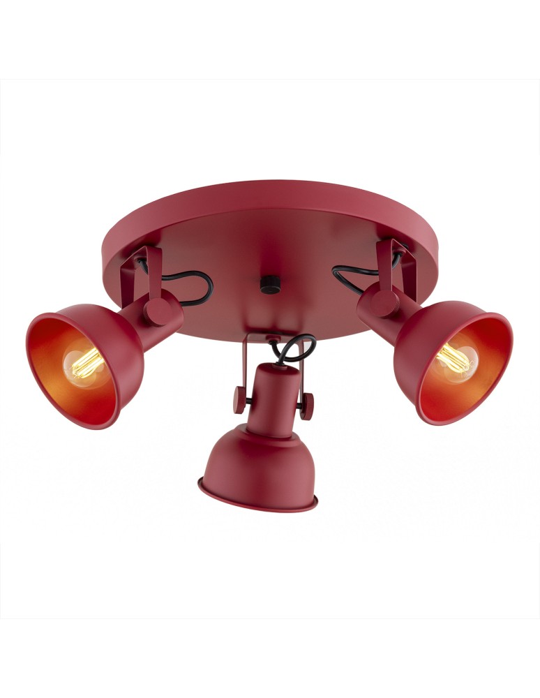 Spotlight ceiling lamps - Argon LENORA plafond 3 fl. 3x7W (max) red 6264 - product kolory-swiatla.pl 1