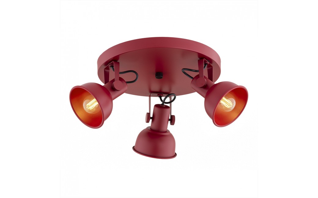 Argon LENORA plafon 3 pł. 3x7W (max) czerwony 6264