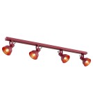 Spotlight ceiling lamps - Argon LENORA plafond 4 fl. 4x7W (max) red 1818 - product 1