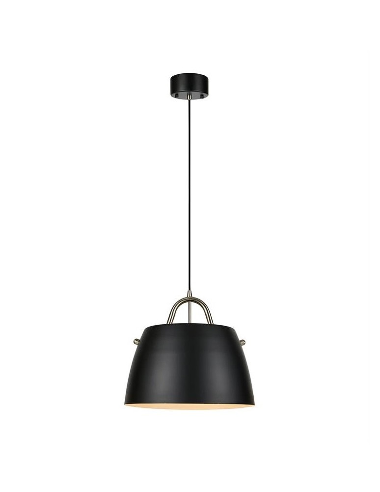 Pendant lamps - Markslojd SPIN Pendant 1L Black/Steel 107728 - product kolory-swiatla.pl 2